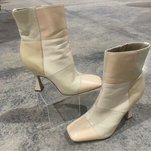Sam Edelman- SZ 7 Olina Patchwork Genuine Leather Ankle Boot